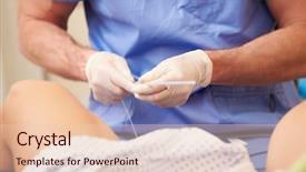  Presentation with ivf - Presentation design featuring removed as part of ivf background and a lemonade colored foreground