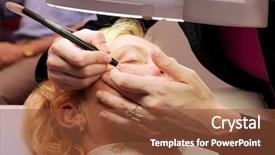  Presentation with capillary - Beautiful presentation theme featuring removing damaged capillary from old backdrop and a  colored foreground