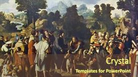  Presentation with reproduction - Amazing slide deck having renaissance - lucas van leyden 1494 backdrop and a tawny brown colored foreground