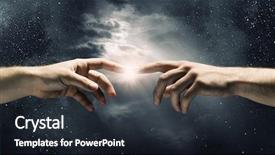  Presentation with interaction - Colorful PPT theme enhanced with renaissance - partnership and interaction backdrop and a wine colored foreground