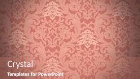  Presentation with renaissance - Presentation consisting of royal victorian seamless pattern - renaissance background with blackout background and a coral colored foreground