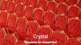  Presentation with renaissance - Presentation theme with renaissance music - angle shot of the seating background and a crimson colored foreground