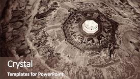  Presentation with santa - Colorful slides enhanced with renaissance painting - fresco in duomo santa maria backdrop and a violet colored foreground