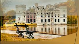  Presentation with romantic - Colorful slide set enhanced with renaissance painting - romantic medieval castles of belgium backdrop and a  colored foreground