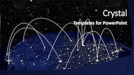  Presentation with north america - Slide deck having render of earth - north america background and a black colored foreground