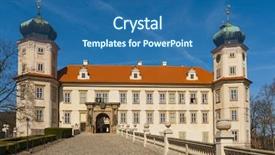  Presentation with czech republic - Beautiful PPT layouts featuring renessaince - baroque castle in mnisek pod backdrop and a ocean colored foreground
