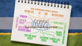  Presentation with renewable energy - PPT theme consisting of renewable-and-non-renewable-energy and a lemonade colored foreground