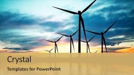  Presentation with innovation and technology - Slide deck consisting of renewable energy - technology and environment background and a yellow colored foreground