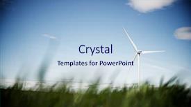  Presentation with energy power - Amazing PPT layouts having renewable energy - windmills for electric power production backdrop and a light blue colored foreground