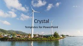  Presentation with energy power - Slides enhanced with kinetics - renewable energy technology and power background and a light blue colored foreground