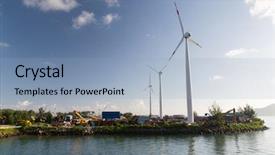  Presentation with energy power - Presentation design enhanced with kinetics - renewable energy technology and power background and a light blue colored foreground