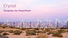  Presentation with renewable energy - Cool new PPT layouts with renewable-energy-windmills-line backdrop and a pink colored foreground