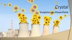  Presentation with renewable energy - Colorful PPT theme enhanced with renewable energy backdrop and a light blue colored foreground