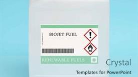  Presentation with fuel - PPT layouts enhanced with renewable-fuel-made-from-vegetable background and a sky blue colored foreground
