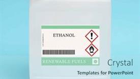  Presentation with starches - Presentation featuring renewable-fuel-made background and a sky blue colored foreground