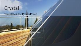  Presentation with sky sun - Amazing presentation having renewable source solar energy - sun battery on blue sky backdrop and a light blue colored foreground