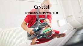  Presentation with mechanic car service repair maintenance - Slides consisting of rennovation - auto mechanic buffing car autobody background and a  colored foreground