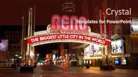  Presentation with highways - Amazing presentation theme having reno-december-4-the-reno backdrop and a wine colored foreground