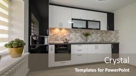  Presentation with interior - Theme having renovated-interior-for-modern-trendy background and a gray colored foreground