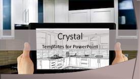  Presentation with renovation - Audience pleasing slide set consisting of renovation - tablet computer isolated backdrop and a light gray colored foreground