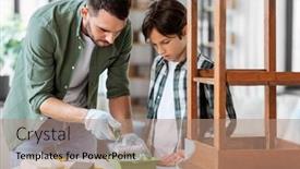  Presentation with home improvement - Presentation design with renovation-diy-and-home-improvement background and a coral colored foreground