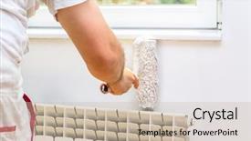  Presentation with renovation - Amazing slide set having renovation of the apartment painter backdrop and a mint green colored foreground