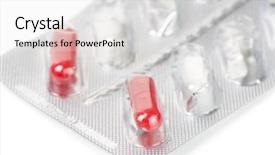  Presentation with time capsules - Amazing slide deck having rep capsules in foil closeup backdrop and a white colored foreground