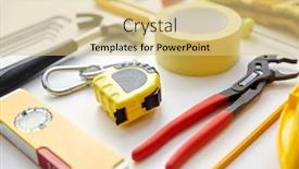  Presentation with renovation - PPT theme enhanced with repair-building-and-renovation-concept background and a yellow colored foreground