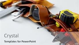  Presentation with renovation - Beautiful theme featuring repair-building-and-renovation-concept backdrop and a sky blue colored foreground