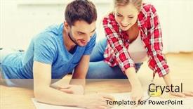  Presentation with eco friendly home renovation - Slides having repair building renovation and home background and a lemonade colored foreground