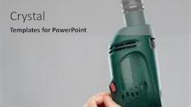  Presentation with hand tools - Cool new presentation theme with repair-construction-and-building-tools backdrop and a light gray colored foreground