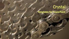  Presentation with bicycle - Colorful slides enhanced with repair gears - bicycle chain backdrop and a  colored foreground