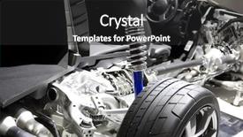  Presentation with cut - Amazing theme having repair gears - modern car cut in half backdrop and a dark gray colored foreground