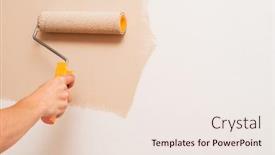  Presentation with repair - Audience pleasing PPT layouts consisting of repair-in-the-house backdrop and a sky blue colored foreground