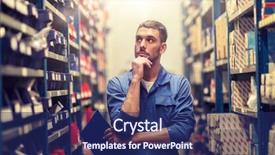  Presentation with mechanic car service repair maintenance - Presentation design with repair maintenance and people concept background and a navy blue colored foreground