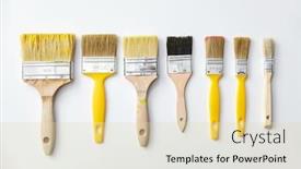  Presentation with renovation - Presentation design featuring repair-renovation-and-painting-concept background and a lemonade colored foreground