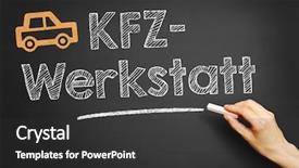  Presentation with repair shop - PPT layouts having repair shop on a blackboard background and a  colored foreground