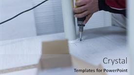  Presentation with drilling machine - 