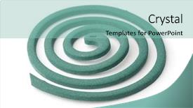  Presentation with mosquito - Theme with repell - mosquito repellent coil isolated background and a seafoam green colored foreground