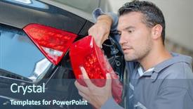  Presentation with light up - Slide deck enhanced with replacing a broken tail light background and a ocean colored foreground