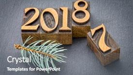  Presentation with chinese new year 2019 - Colorful PPT layouts enhanced with replacing the old year 2017 backdrop and a gray colored foreground