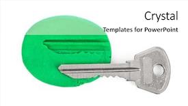  Presentation with security - Amazing presentation design having replication - key impression - security concept backdrop and a white colored foreground