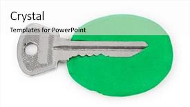  Presentation with security - PPT layouts having replication - key impression - security concept background and a white colored foreground