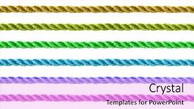  Presentation with continuous - Audience pleasing slide set consisting of replication - seamless colorful twine set isolated backdrop and a lavender colored foreground