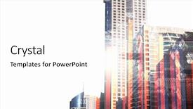  Presentation with lifestyle - Presentation theme with report blue white - modern business lifestyle background and a white colored foreground