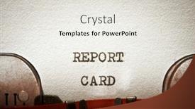  Presentation with report card - Slide deck consisting of report-card-phrase-written background and a white colored foreground