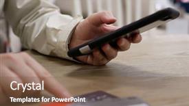  Presentation with smart card - Audience pleasing presentation theme consisting of report cards - motion of woman typing credit backdrop and a tawny brown colored foreground