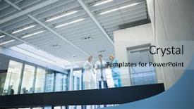  Presentation with medical - Colorful PPT layouts enhanced with report in corridor at hospital backdrop and a light blue colored foreground