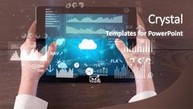  Presentation with cloud computing - Slides having report on cloud computing system background and a tawny brown colored foreground