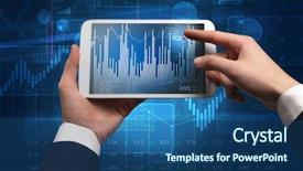  Presentation with financial system - Cool new PPT layouts with report on cloud computing system backdrop and a ocean colored foreground